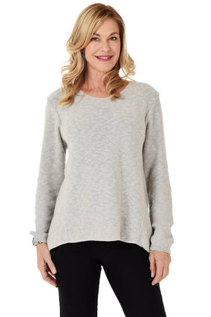 COTTON PULLOVER CREWNECK-Sweaters-AVALIN-ONE SIZE-NATURAL-Coriander