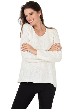 COTTON PULLOVER CREWNECK-Sweaters-AVALIN-ONE SIZE-WHITE-Coriander