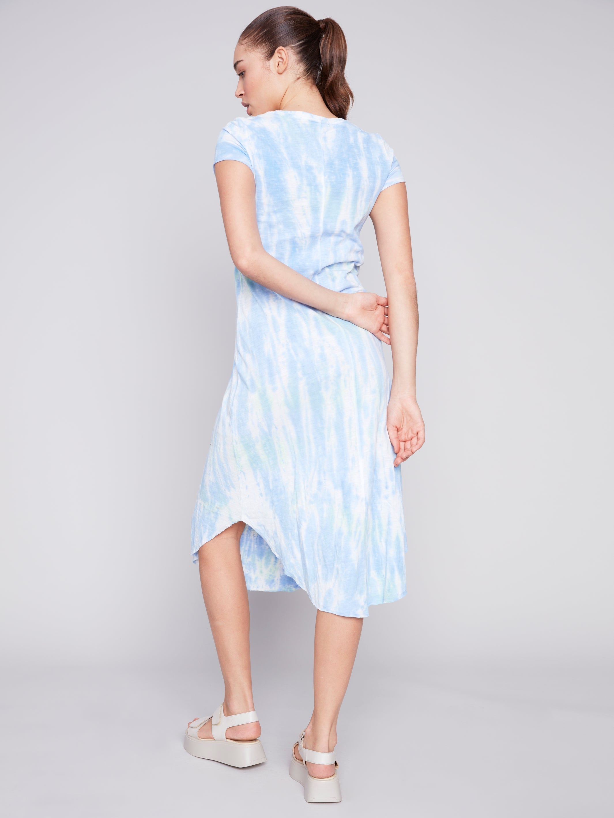 COTTON SLUB DRESS-Dresses-CHARLIE B-Coriander