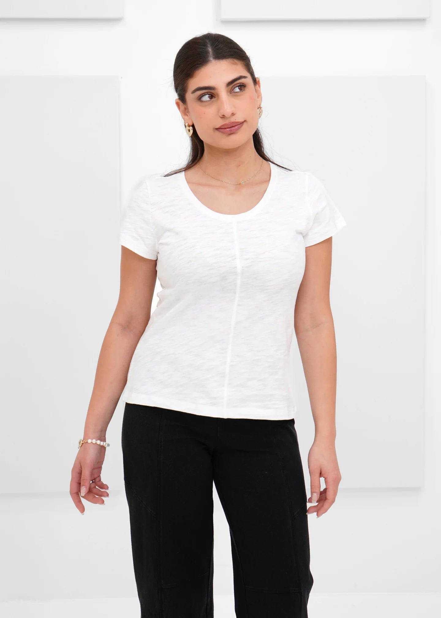 COVER STITCH TEE-Top-HABITAT-XSMALL-WHITE-Coriander