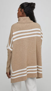 COWL PULLOVER-Jackets & Sweaters-UCHUU-ONE-SAND-MILK-Coriander