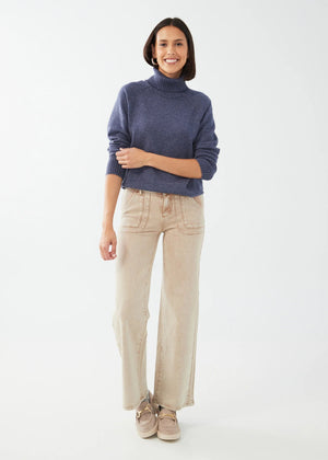 COWL TURTLENECK NECK SWEATER-Jackets & Sweaters-FRENCH DRESSING JEANS-Coriander