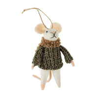 COZY CLAUDE MOUSE-Ornament-INDABA TRADING-Coriander