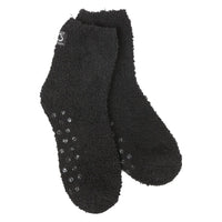 COZY QUARTER SOCKS WITH GRIPPERS | BLACK-Socks & Footwear-WORLD'S SOFTEST-Coriander