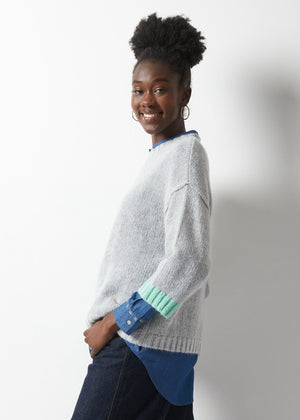 COZY SWEATER-Jackets & Sweaters-ZAKET & PLOVER-Coriander