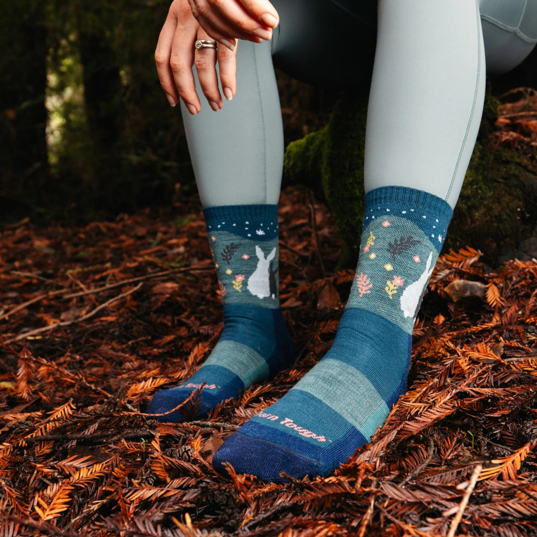 CRITTER CLUB MICRO CREW WOMEN'S SOCKS-Socks & Footwear-DARN TOUGH-Coriander