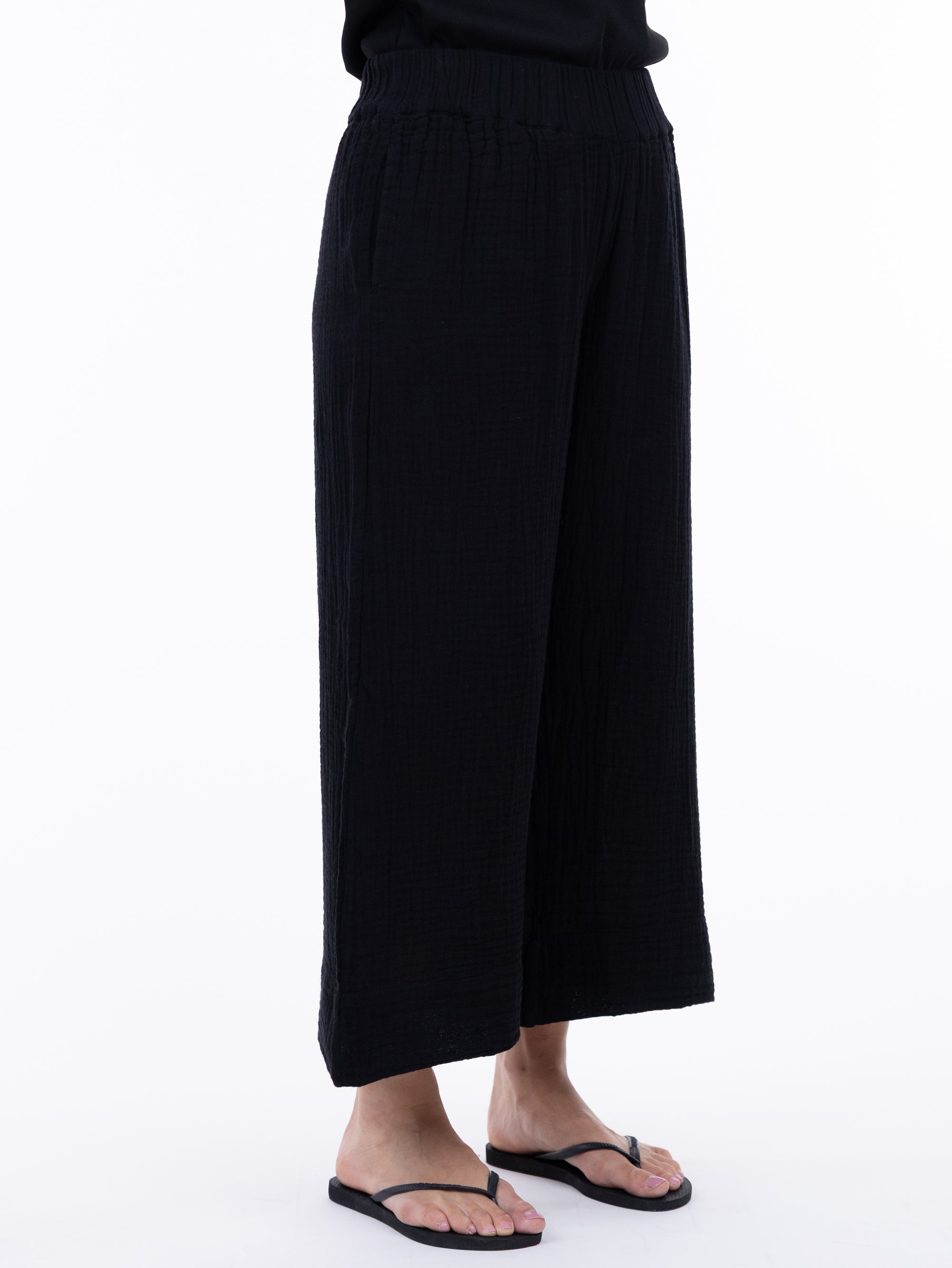 CROP PANT | REYANA-Bottom-SHANNON PASSERO STORE-SMALL-BLACK-Coriander