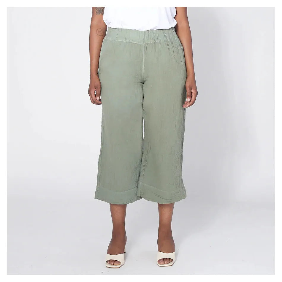 CROP PANT | REYANNA-Bottom-SHANNON PASSERO STORE-XSMALL-TEA LEAF-Coriander