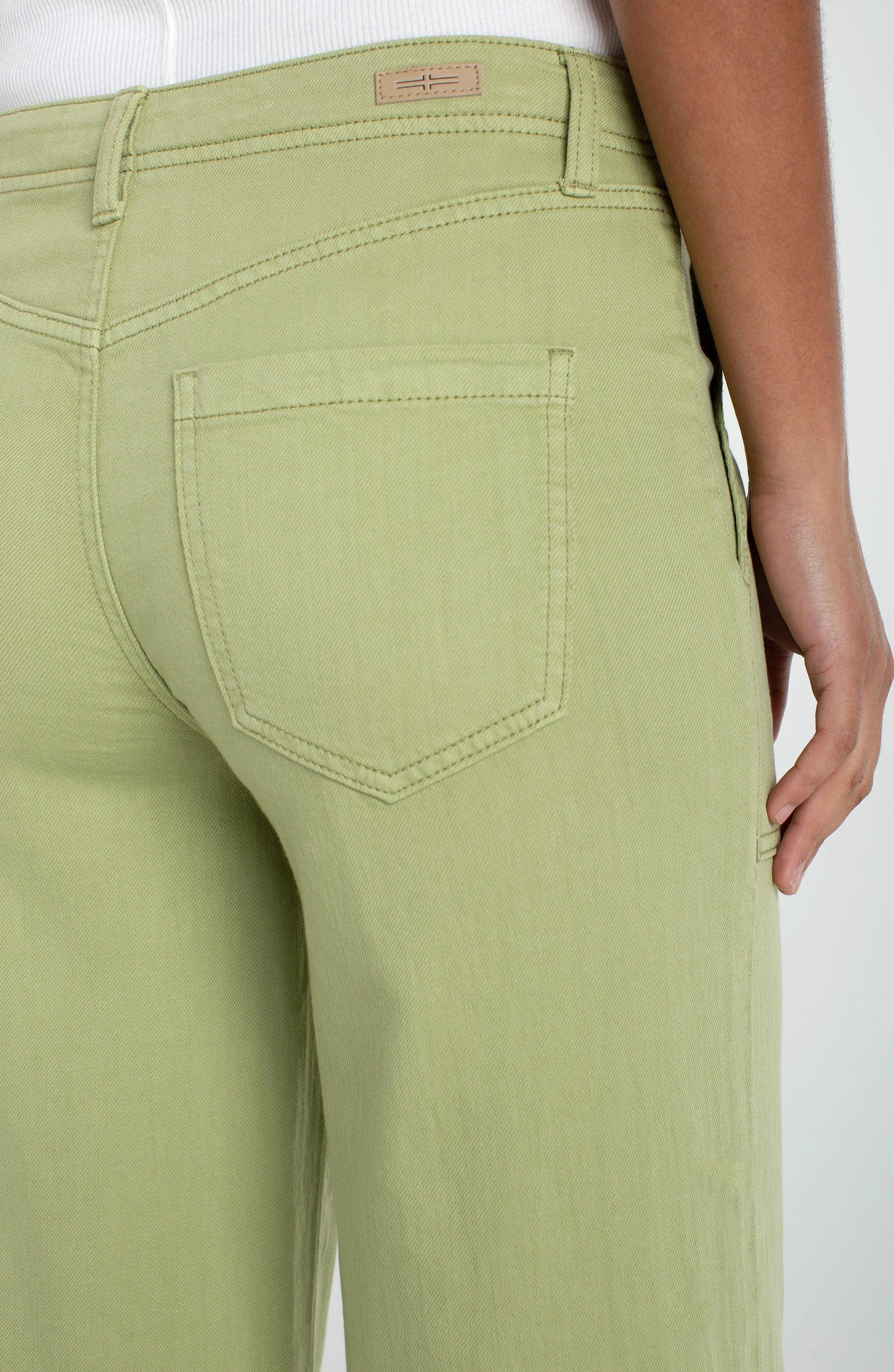 CROP PANT | UTILITY WIDE LEG-Bottom-LIVERPOOL-Coriander