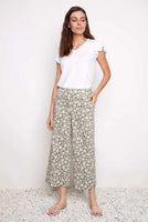 CROPPED WIDE LEG PANT | DAISY TECHNO-Bottoms-UP!-2-WILD DAISY-Coriander