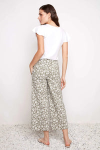 CROPPED WIDE LEG PANT | DAISY TECHNO-Bottoms-UP!-Coriander