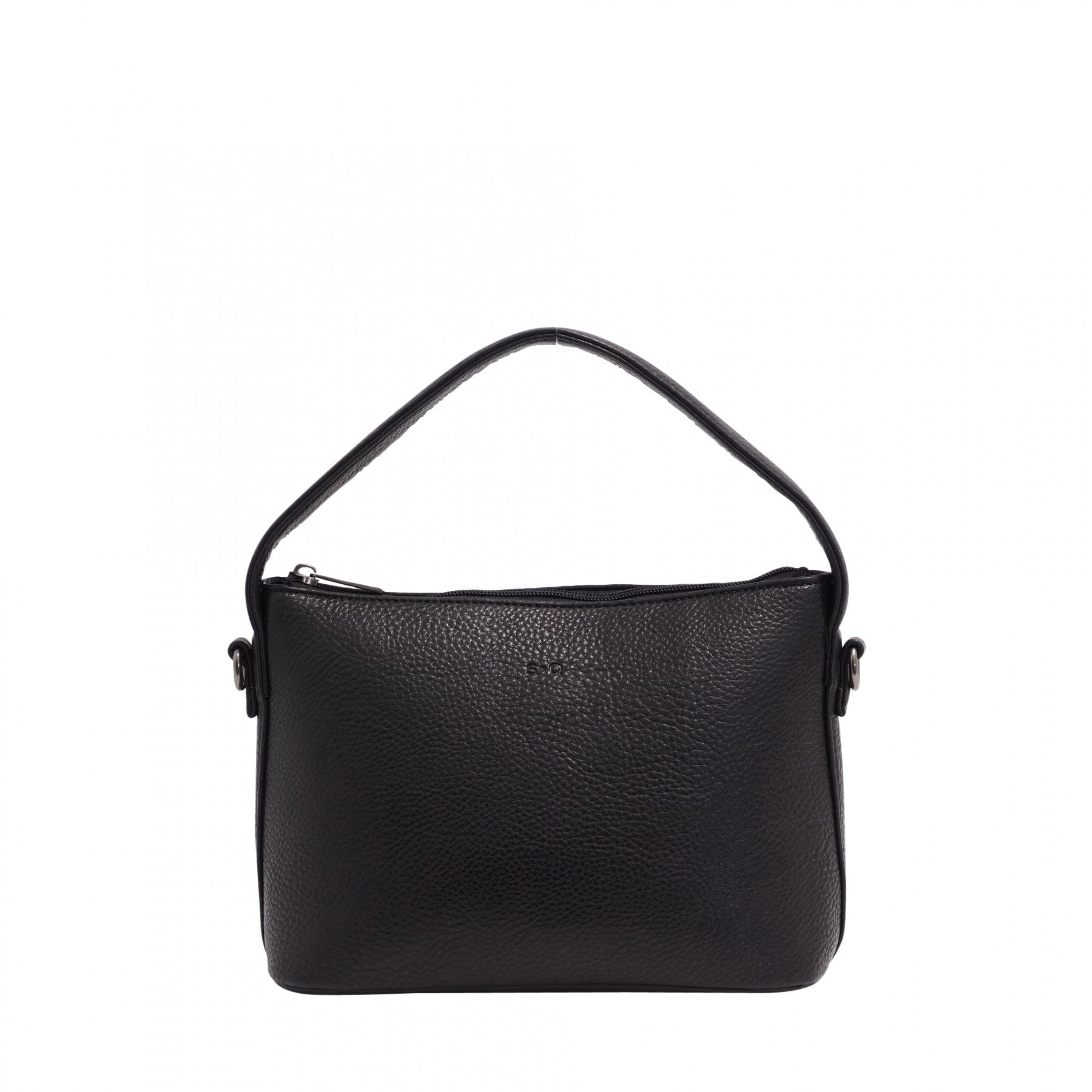 CROSSBODY | GEORGINA-Bags & Wallets-S-Q-BLACK PEBBLE-Coriander