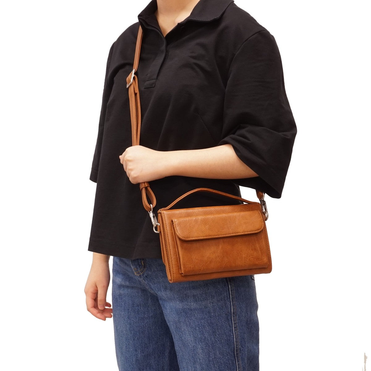 CROSSBODY WALLET | JANELLE-Bags & Wallets-S-Q-Coriander
