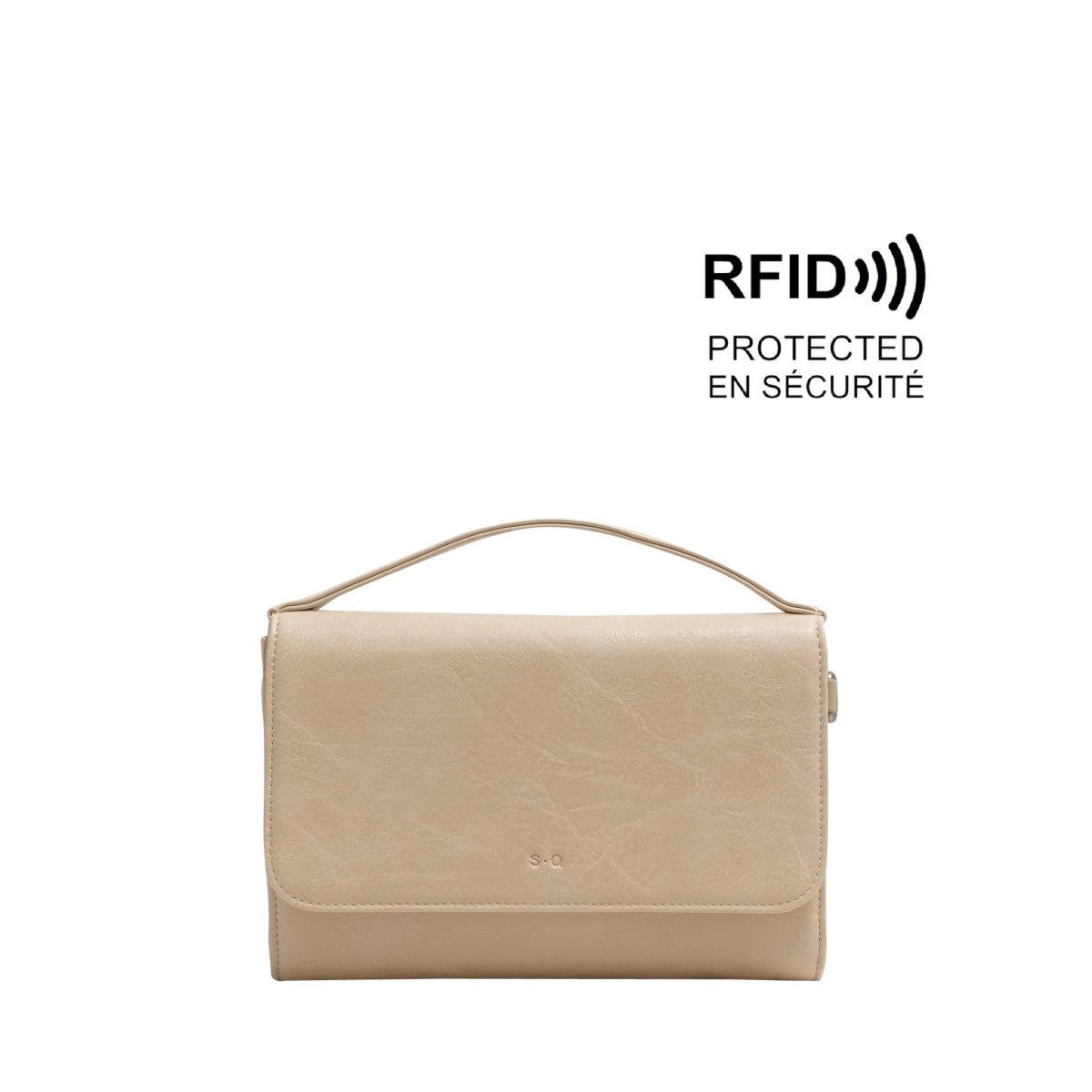 CROSSBODY WALLET | JANELLE-Bags & Wallets-S-Q-ALMOND MILK-Coriander