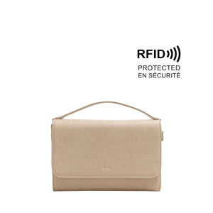 CROSSBODY WALLET | JANELLE-Bags & Wallets-S-Q-ALMOND MILK-Coriander