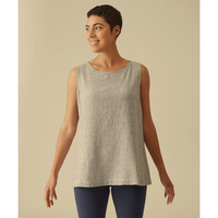 CROSSHATCH SWING TANK-Tops-CUT LOOSE-SMALL-CASHEW-Coriander