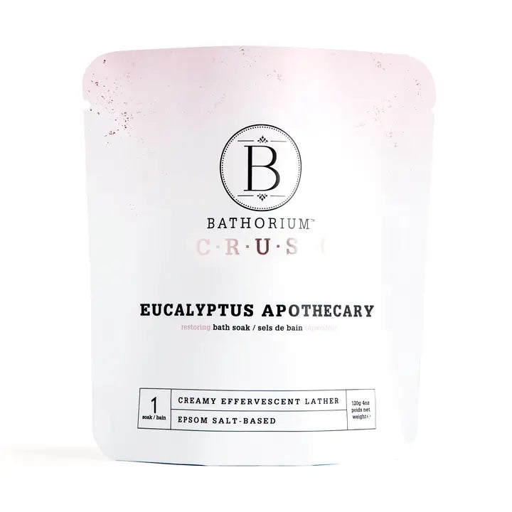 CRUSH BATH SOAK 120G | EUCALYPTUS APOTHECARY-Lotions & Potions-BATHORIUM-Coriander
