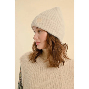 CUFFED BEANIE-Accessories-MOLLY BRACKEN-ONE-ECRU-Coriander