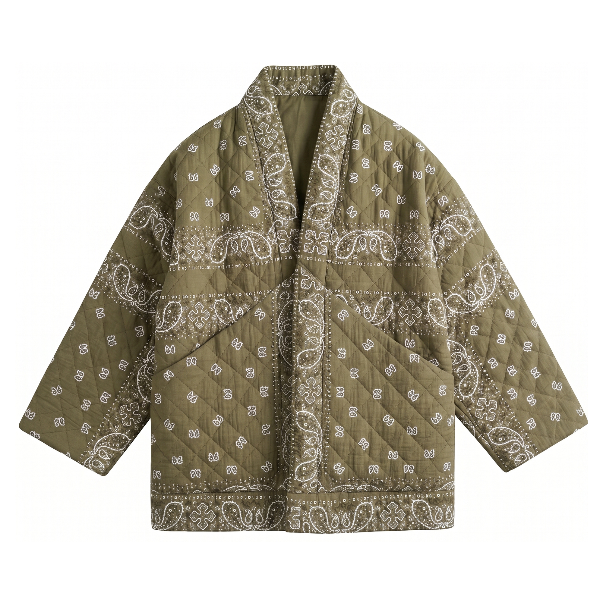 CARDIGAN JACKET | AMELIA BANDANA-Jackets & Sweaters-SHANNON PASSERO-ONE-OLIVE-Coriander