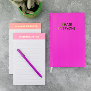 DAILY JOURNAL | I HATE EVERYONE-Books & Stationery-CHEZ GAGNE-Coriander