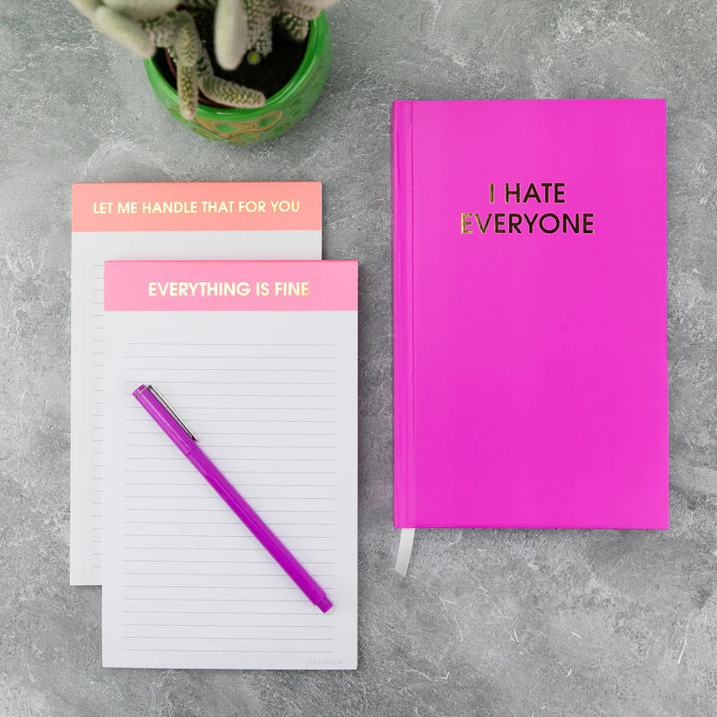 DAILY JOURNAL | I HATE EVERYONE-Books & Stationery-CHEZ GAGNE-Coriander