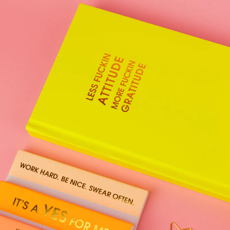 DAILY JOURNAL | LESS ATTITUDE, MORE GRATITUDE-Books & Stationery-CHEZ GAGNE-Coriander
