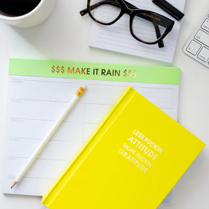 DAILY JOURNAL | LESS ATTITUDE, MORE GRATITUDE-Books & Stationery-CHEZ GAGNE-Coriander