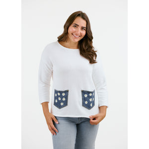 DAISY PULLOVER-Jackets & Sweaters-SHANNON PASSERO-SMALL-WHITE-Coriander