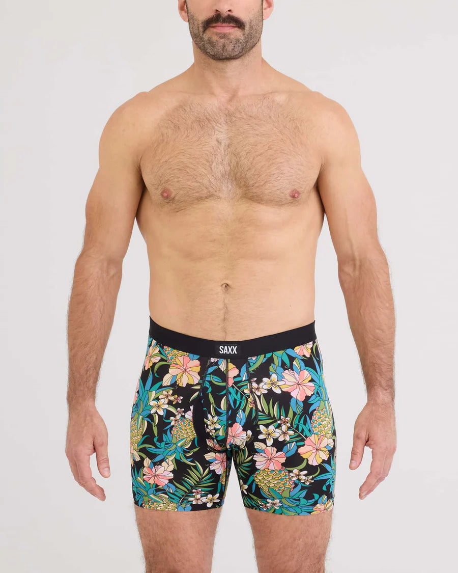 DAYTRIPPER BOXER BRIEF | PINEAPPLE FIELD-BLACK-Intimates-SAXX-SMALL-PINEAPPLE FIELD-BLK-Coriander