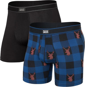 DAYTRIPPER BOXER BRIEFS 2PACK | NOSE SO BRITE/BLACK-Intimates-SAXX-SMALL-NOSE SO BRITE-BLACK-Coriander