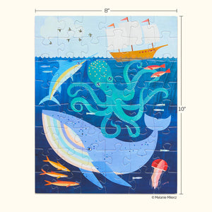 DEEP SEA ADVENTURE | 48 PIECE KIDS PUZZLE SNAX-Puzzle-WERKSHOPPE-Coriander