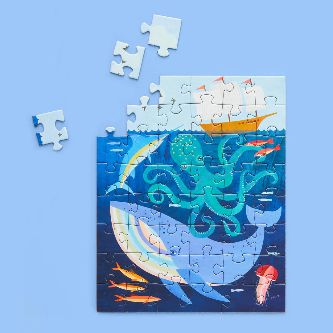 DEEP SEA ADVENTURE | 48 PIECE KIDS PUZZLE SNAX-Puzzle-WERKSHOPPE-Coriander