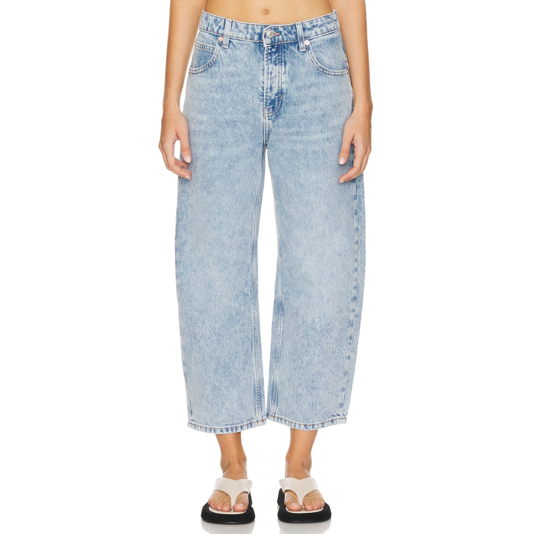 DEEP TRANCE DROPPED BOYFRIEND JEANS-Denim-FREE PEOPLE-Coriander