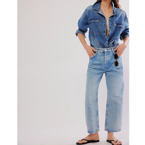 DEEP TRANCE DROPPED BOYFRIEND JEANS-Denim-FREE PEOPLE-Coriander