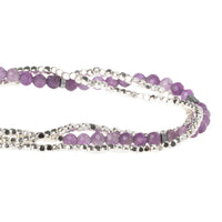 DELICATE STONE BRACELET/NECKLACE | AMETHYST/SILVER-Jewellery-SCOUT-Coriander