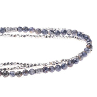 DELICATE STONE BRACELET/NECKLACE | IOLITE & SUNSTONE-Jewellery-SCOUT-Coriander