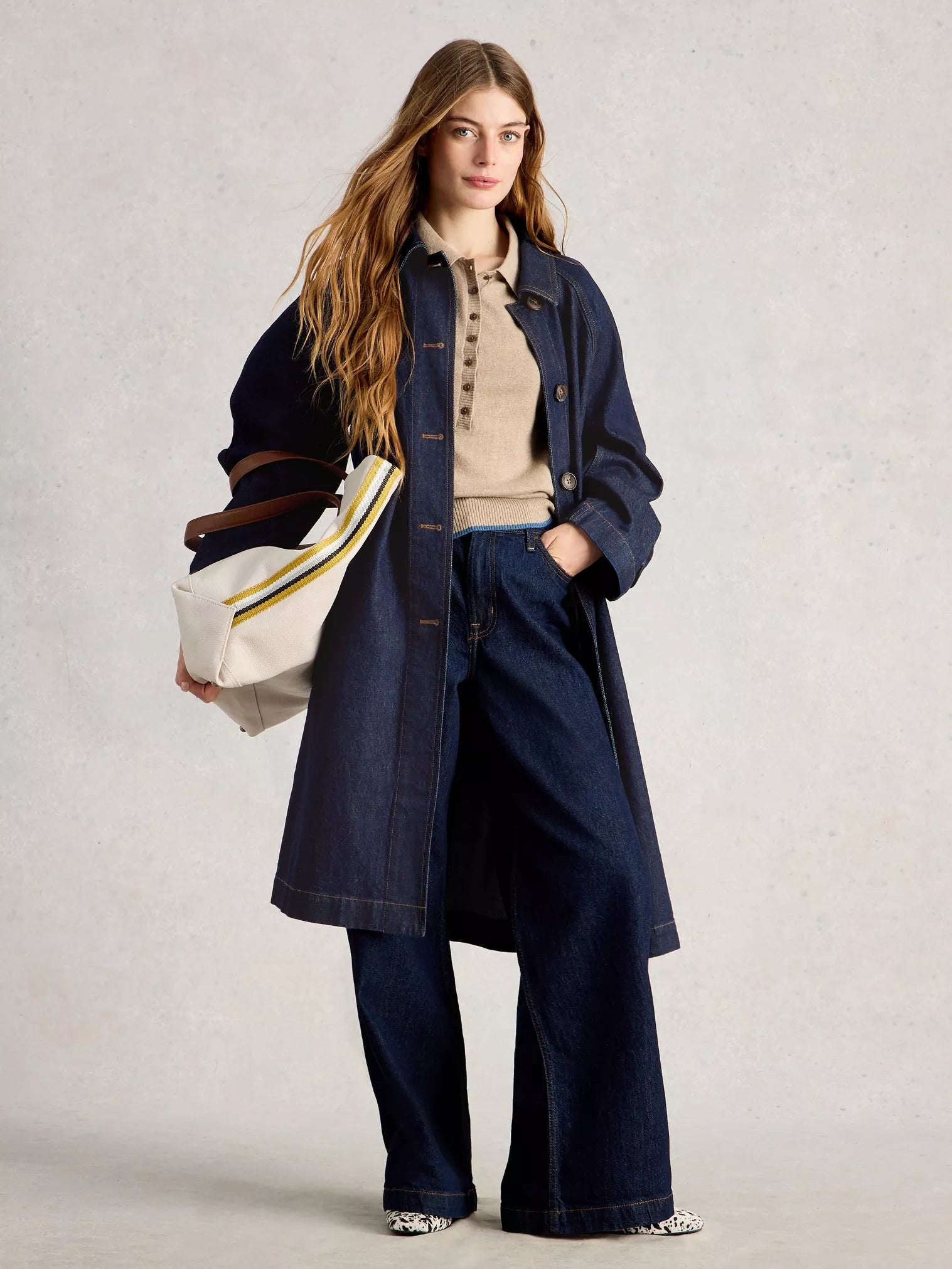 DENIM COAT | OAKLEIGH-Jackets & Sweaters-WHITE STUFF-Coriander
