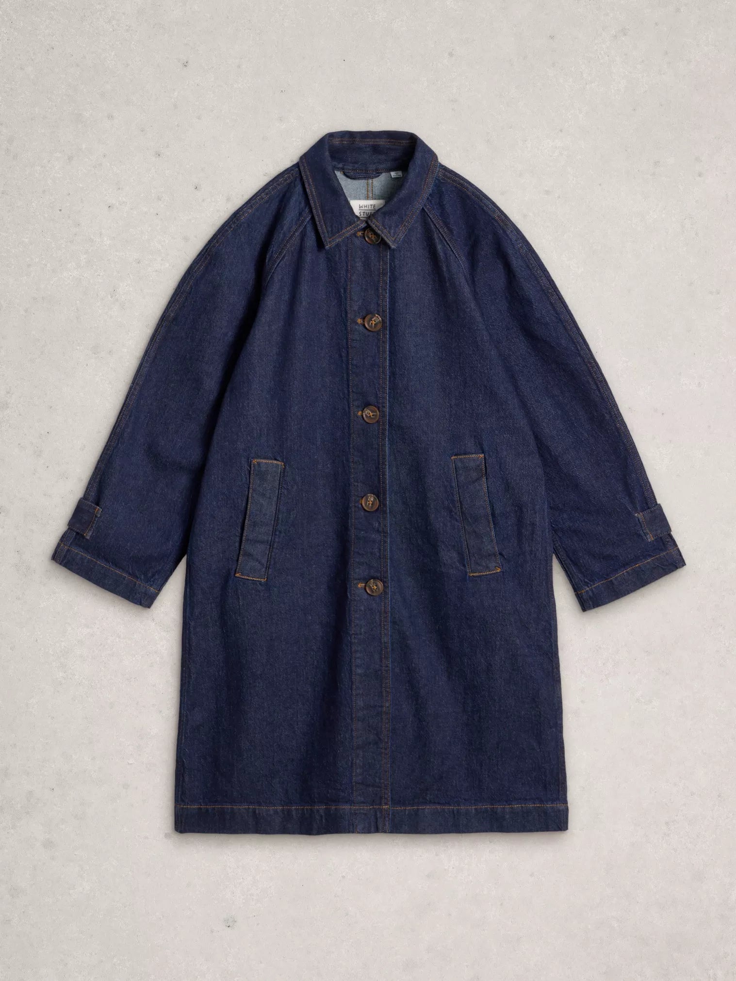 DENIM COAT | OAKLEIGH-Jackets & Sweaters-WHITE STUFF-Coriander