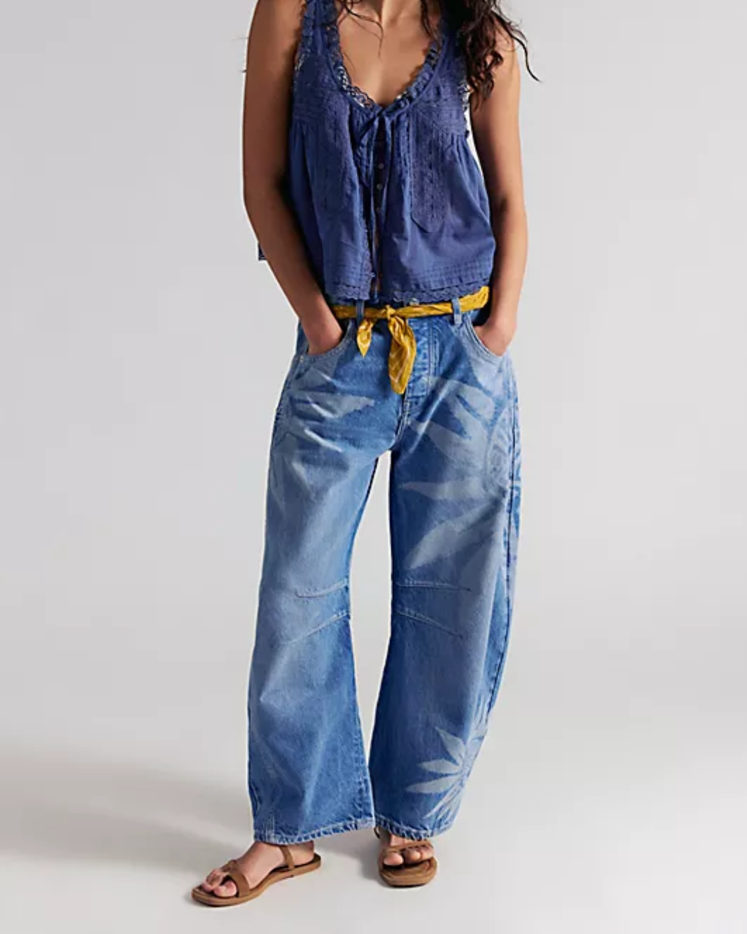 DENIM | GOOD LUCK PRINTED BARREL: SUN FADE-Denim-FREE PEOPLE-25-SUN FADE-Coriander