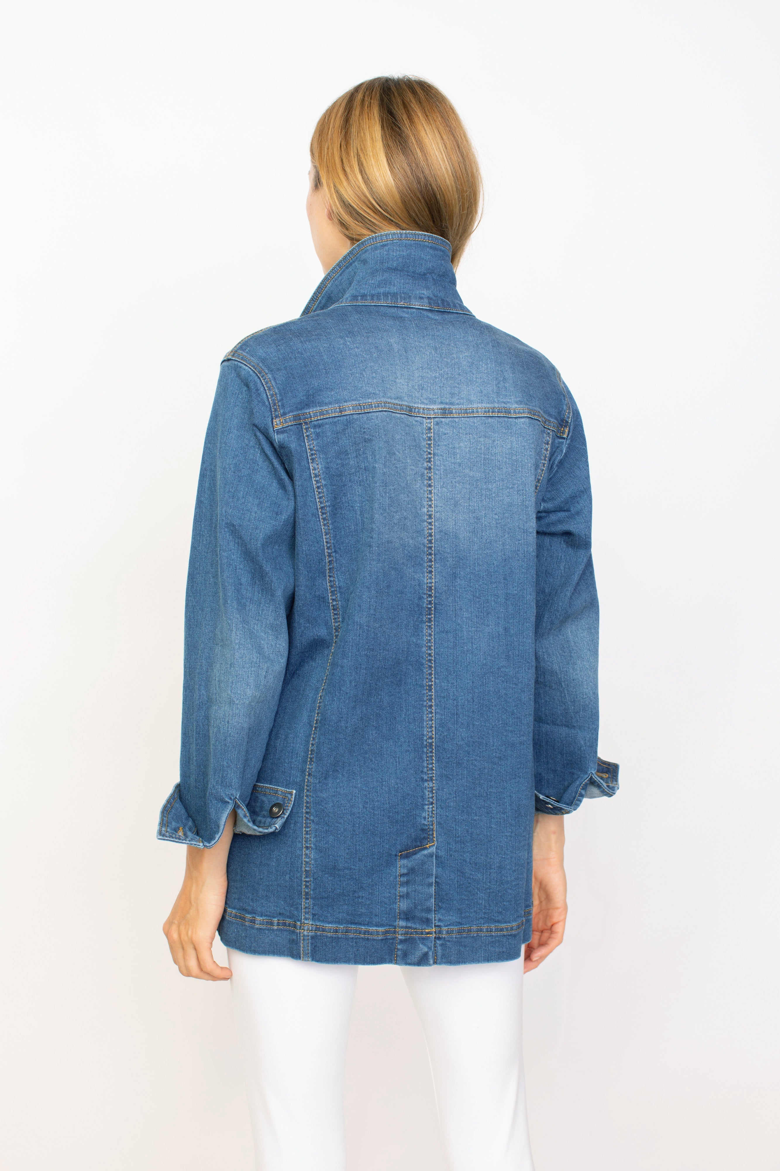 DENIM JACKET | BOYFRIEND-Jackets & Sweaters-HABITAT-Coriander