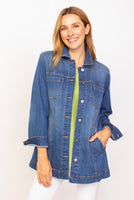 DENIM JACKET | BOYFRIEND-Jackets & Sweaters-HABITAT-SMALL-DENIM-Coriander