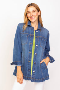 DENIM JACKET | BOYFRIEND-Jackets & Sweaters-HABITAT-SMALL-DENIM-Coriander
