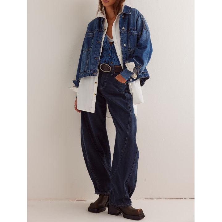 DENIM JACKET | OPAL SWING-Jackets & Coats-FREE PEOPLE-Coriander