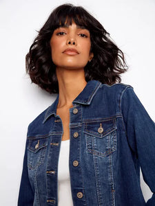 DENIM JACKET | STRETCH-Jackets & Sweaters-CHARLIE B-Coriander