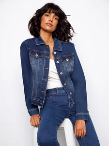 DENIM JACKET | STRETCH-Jackets & Sweaters-CHARLIE B-Coriander