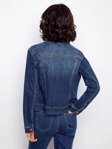 DENIM JACKET | STRETCH-Jackets & Sweaters-CHARLIE B-Coriander