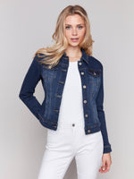 DENIM JACKET | STRETCH-Jackets & Sweaters-CHARLIE B-XSMALL-INDIGO-Coriander