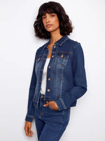 DENIM JACKET | STRETCH-Jackets & Sweaters-CHARLIE B-Coriander