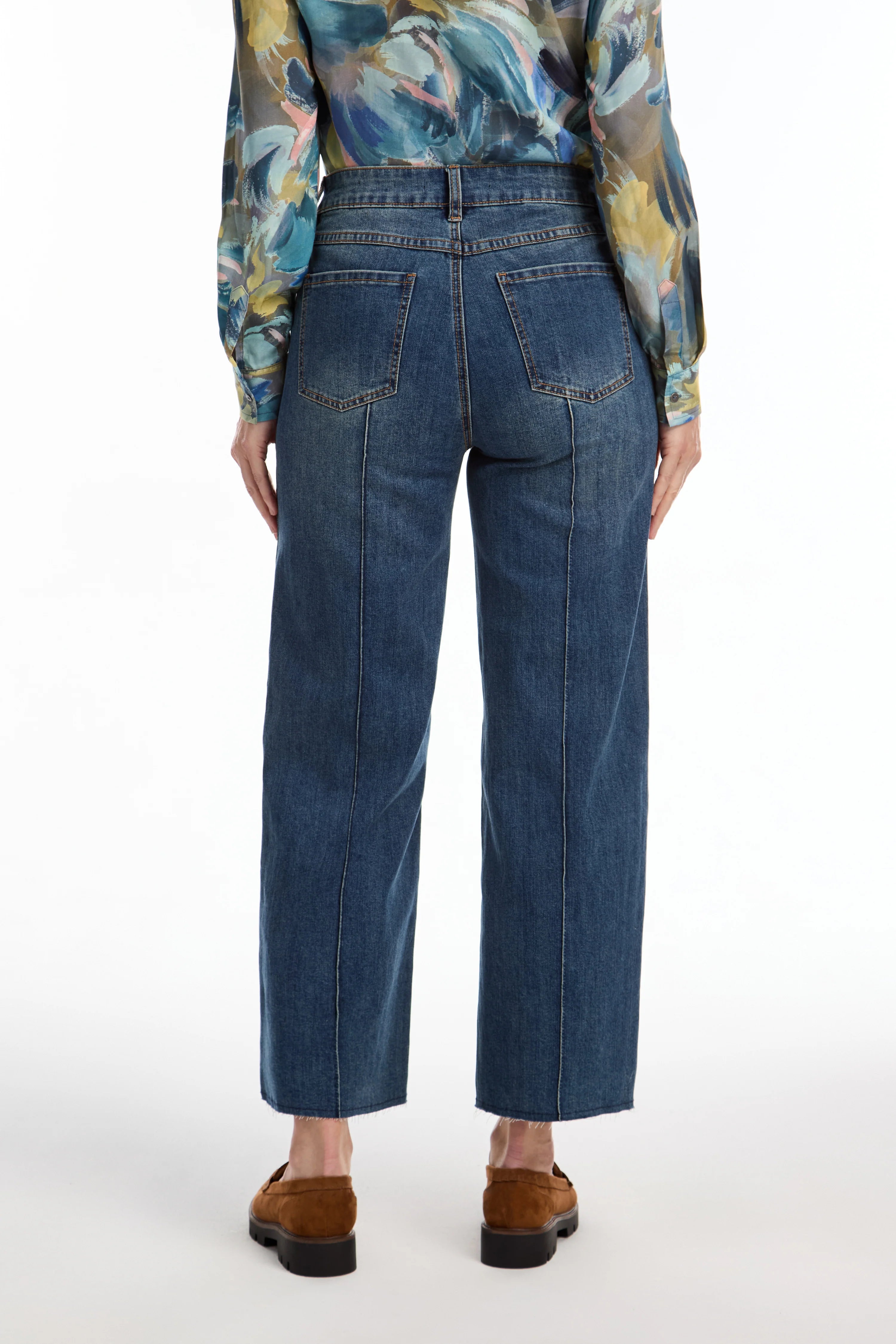 DENIM PANTS | OLIVIA WIDE LEG ANKLE-Denim-FRENCH DRESSING JEANS-Coriander