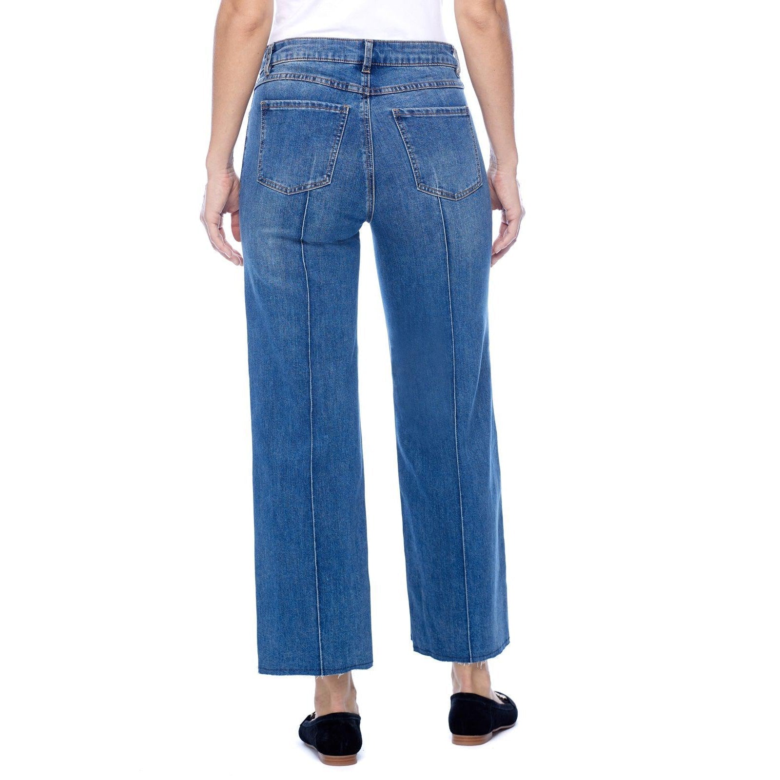DENIM PANTS | OLIVIA WIDE LEG ANKLE-Denim-FRENCH DRESSING JEANS-Coriander